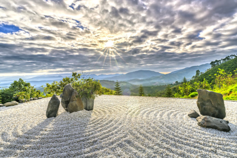 著名日式枯山水庭院設計實景案例圖片-成都青望園林景觀設計公司-1