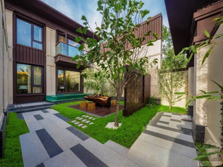 35平米的花園裝修設計效果圖實景圖-成都青望園林景觀設計公司-1 35平米的花園裝修設計效果圖實景圖-成都青望園林景觀設計公司-1