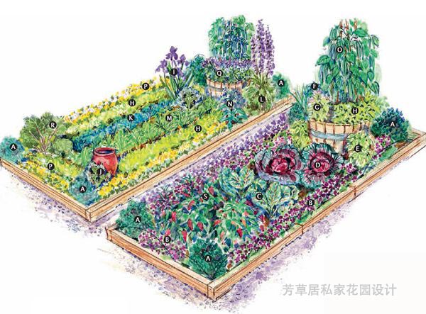 成都別墅花園設計_4種打造花園式菜園的絕妙方法